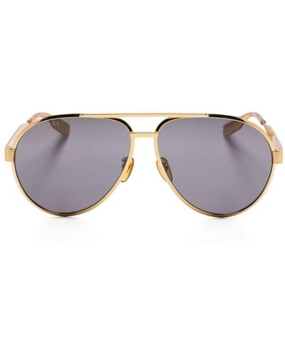 Gucci Pilot-frame Sunglasses - Gray