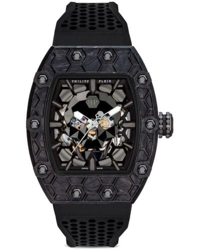 Philipp Plein Crytpo King Carbon Gladiator Horloge 44 Mm - Zwart