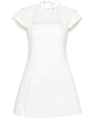 Cult Gaia Leonora Stretch-cotton Minidress - White