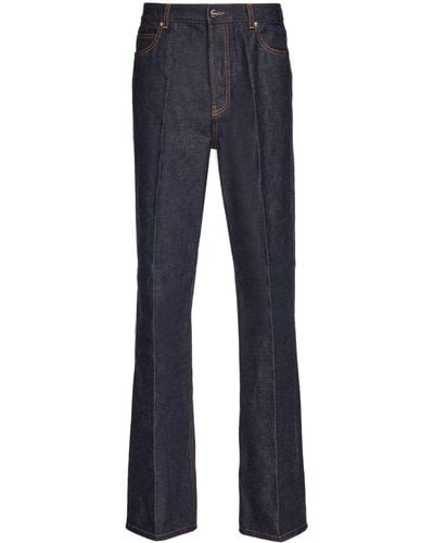 Ferragamo Jeans Met Contrasterend Stiksel - Blauw