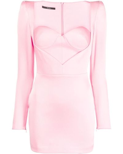 Alex Perry Satijnen Mini-jurk - Roze