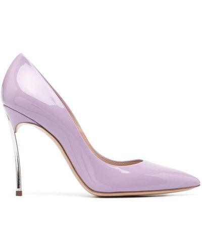 Casadei Blade Tiffany 110mm Leather Pumps - Pink