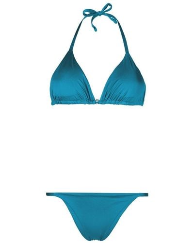 Fisico Triangle Bikini Set - Blue