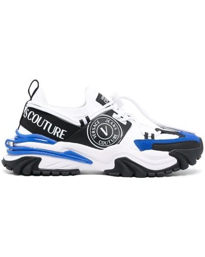 Versace Multi-panel Lace-up Sneakers - Blue