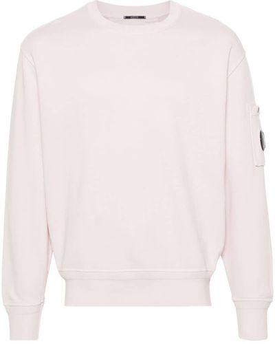 C.P. Company Sweatshirt mit Linsen-Detail - Pink
