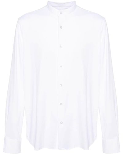 Rrd Camisa de crepé stretch - Blanco