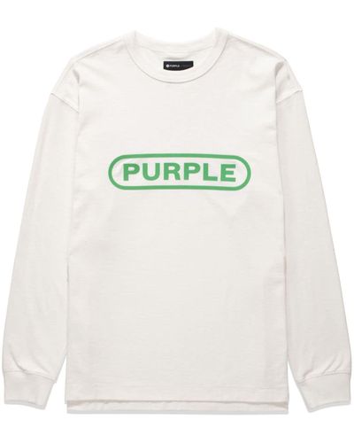 Purple Brand ロゴ スウェットシャツ - ホワイト