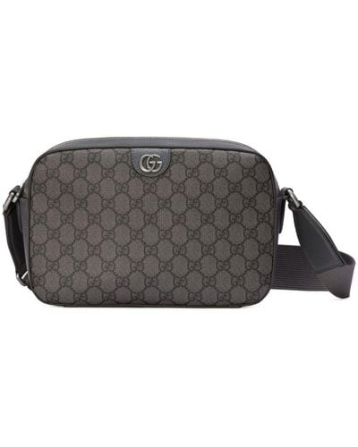 Gucci Bolso messenger Ophidia mediano - Gris