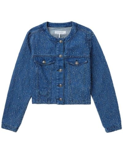 Rag & Bone Cora Denim Jacket - Blue