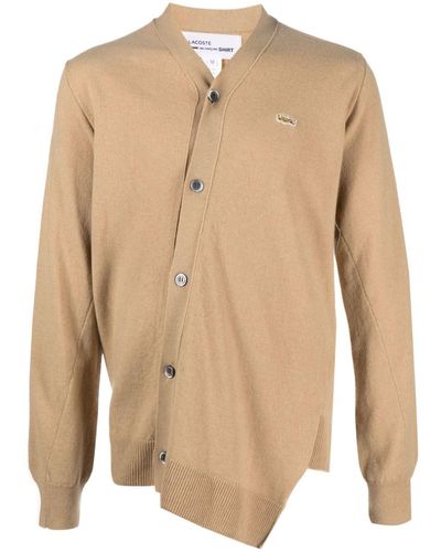 Comme des Garçons Cardigan asimmetrico x Lacoste - Neutro