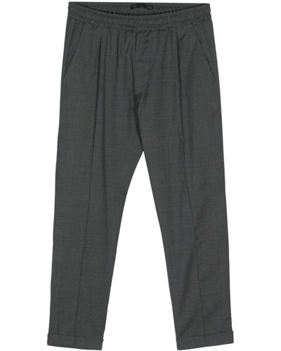 Low Brand Taylor Slim-fit Cropped Trousers - Grey