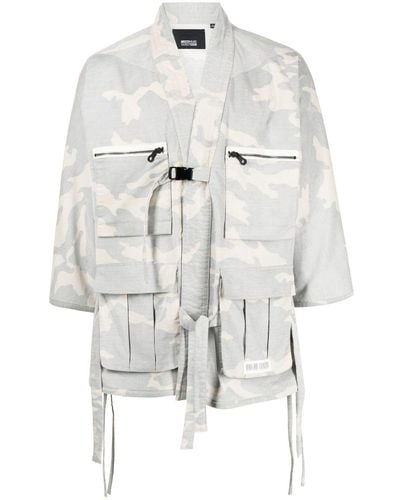 Mostly Heard Rarely Seen Corduroy Camouflage Jacket - White