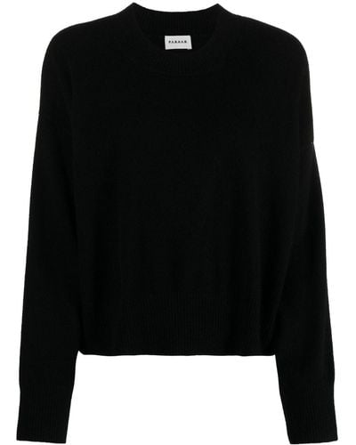 P.A.R.O.S.H. Crew-neck Cashmere Sweater - Black