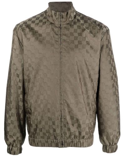 MISBHV Veste de sport à motif monogrammé - Gris