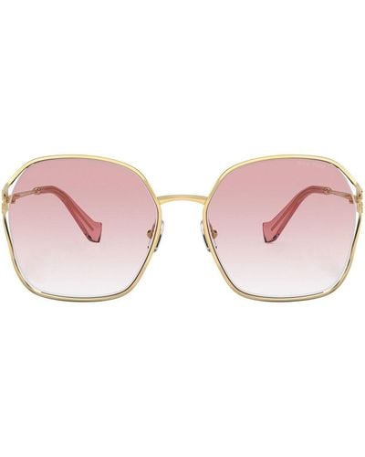 Miu Miu Gradient Oversize-frame Sunglasses - Pink