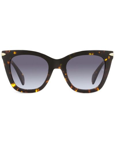 Rag & Bone Tortoiseshell-effect Oversize-frame Sunglasses - Brown