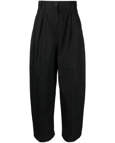 Studio Nicholson Pleated Wide-leg Trousers - Black