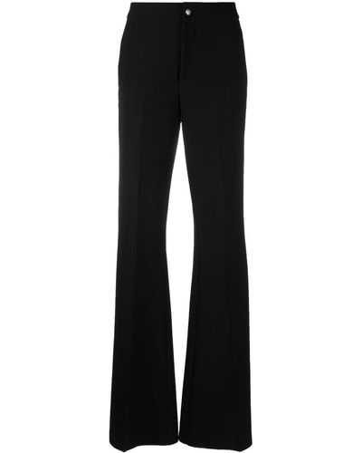 Philipp Plein Mid-rise Flared Trousers - Black