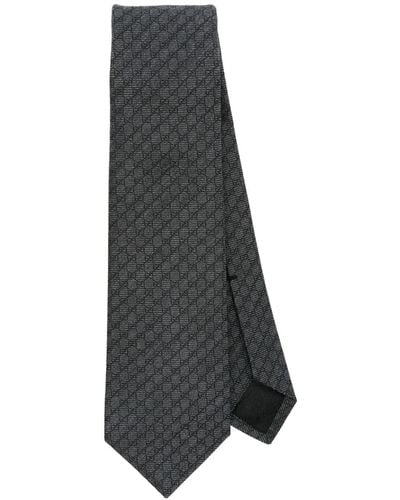 Gucci Krawatte mit GG - Grau