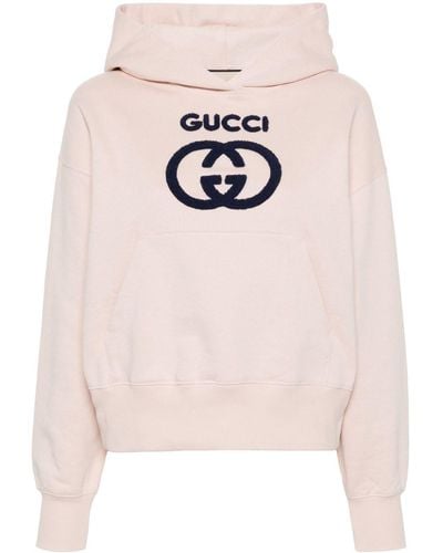 Gucci Hoodie mit GG-Motiv - Pink