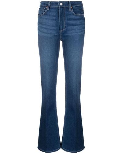 PAIGE High-waist Flared Jeans - Blue
