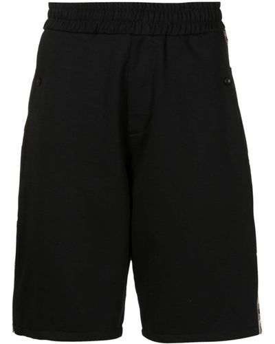 Amir Slama Zipped Cotton Shorts - Black