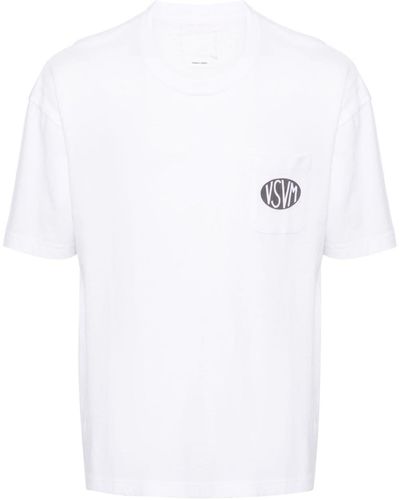 Visvim T-shirt en coton mélangé à logo imprimé - Blanc