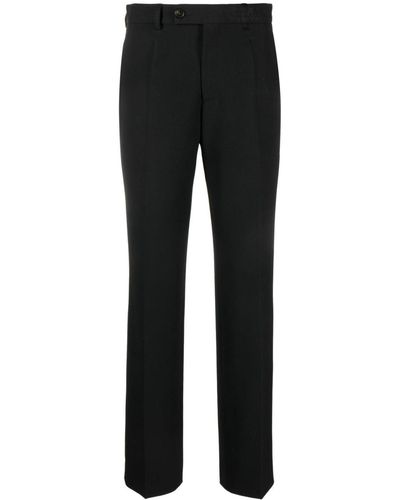 MM6 by Maison Martin Margiela Number-embroidered Tailored Pants - Black