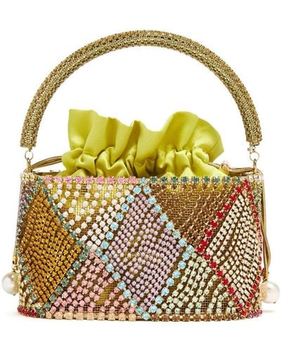 Rosantica Holli Crystal-embellished Shoulder Bag - Metallic