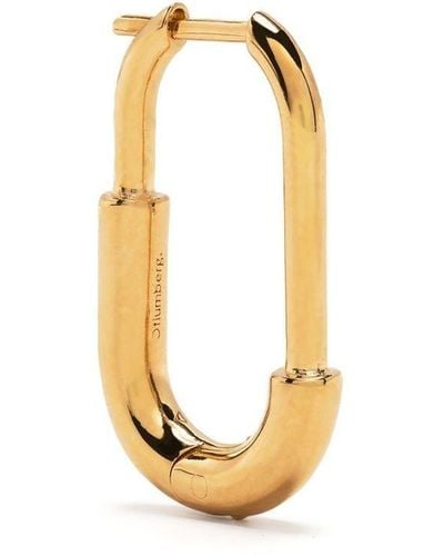 Otiumberg Large Staple Hoop Earrings - Metallic