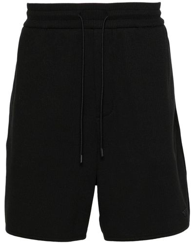 Emporio Armani Halbhohe Joggingshorts - Schwarz