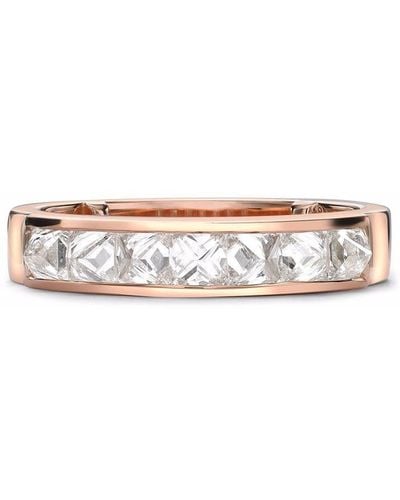 Pragnell 18kt Rose Gold Rockchic Diamond Ring - White
