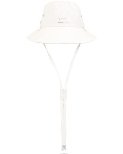 Ami Paris Cappello bucket con placca logo - Bianco