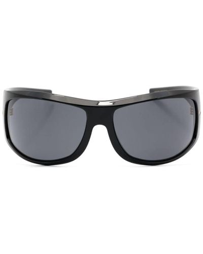 BOSS Oversized Biker-frame Sunglasses - Grey