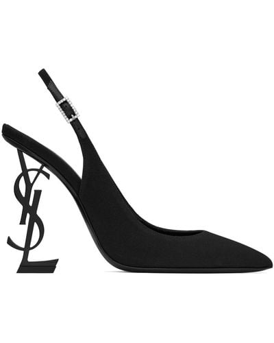 Saint Laurent Opyum 110mm Slingback Court Shoes - Black