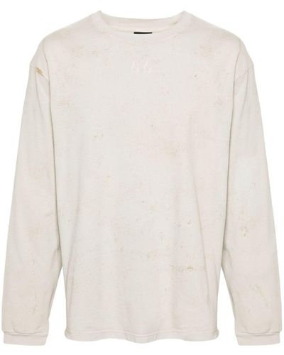 44 Label Group Trip Cotton Sweatshirt - White