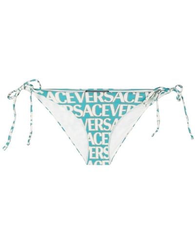 Versace Slip bikini Allover - Blu