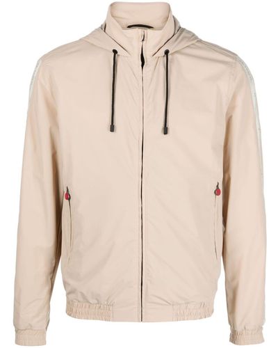 Kiton Blouson Zip-up Hooded Jacket - Natural