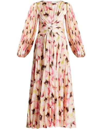 Acler Kleid mit Rosen-Print - Pink