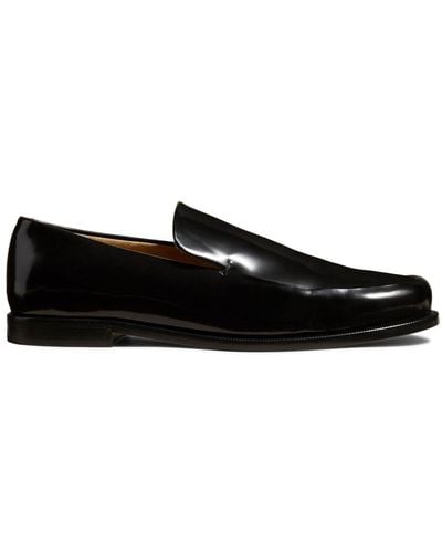 Khaite The Alessio Leather Loafers - Black