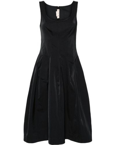 Marni A-line Scuba Midi Dress - Black