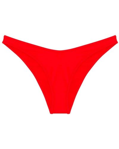 DIESEL Bfpn-Brazilian Bikinihöschen mit Logo-Print - Rot