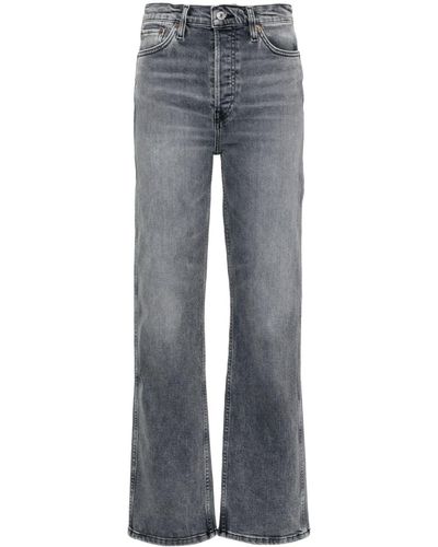 RE/DONE 90s High-rise Straight Jeans - Blue