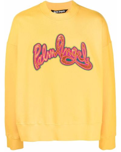 Palm Angels ロゴ スウェットシャツ - オレンジ