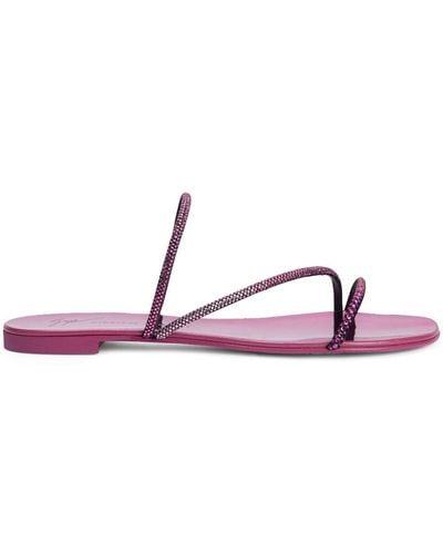 Giuseppe Zanotti Crystal-embellished Sandals - Pink