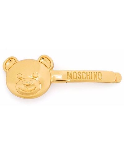 Moschino Teddy Bear brooch - Mettallic