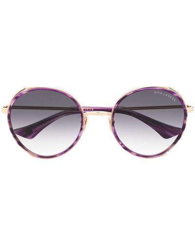 Dita Eyewear Lageos Round-frame Sunglasses - Metallic