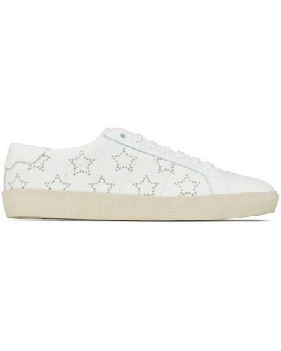 Saint Laurent Court Classic Sl/06 Star Sneakers - White