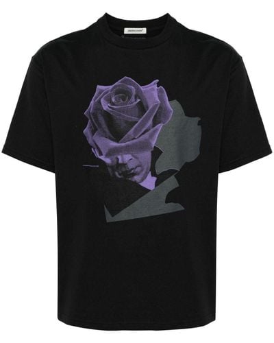 Undercover Graphic-print Cotton T-shirt - Black