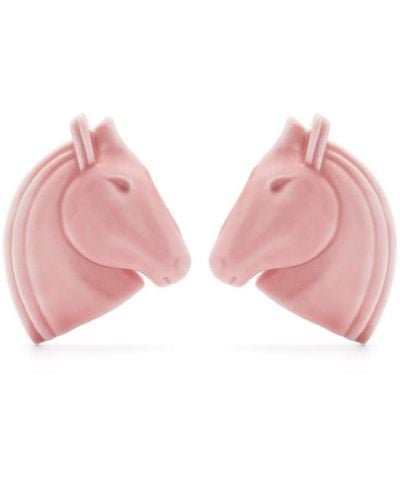 Andres Gallardo Knight Med Porcelain Earrings - Pink